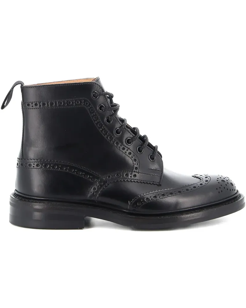 Tricker's Knöchelhohe Lederstiefel - Schwarz Schwarz
