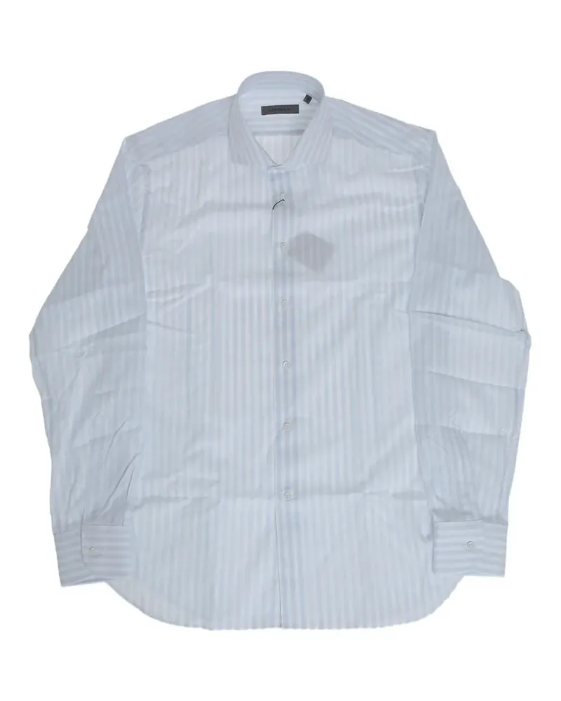 Corneliani striped cotton shirt - Weiß Weiß