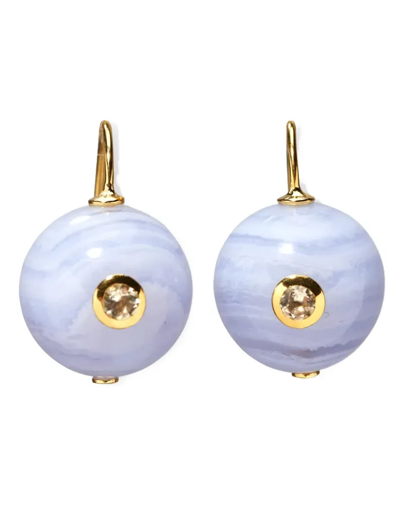 Lizzie Fortunato Comet agate earrings - Gold Gold