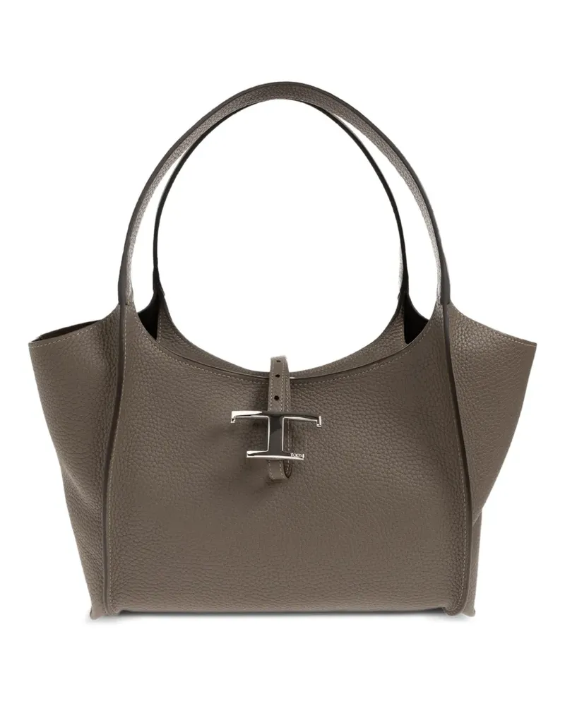 TOD'S Kleine T Timeless Tote Bag - Grau Grau
