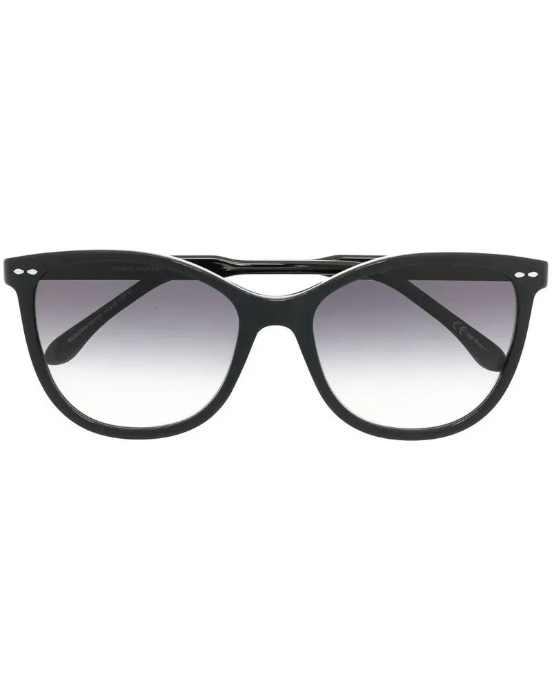 Isabel Marant Eckige Sonnenbrille - Schwarz Schwarz