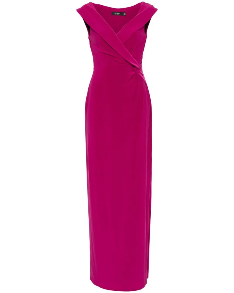 Ralph Lauren Gewickeltes Abendkleid mit Knoten - Rosa Rosa