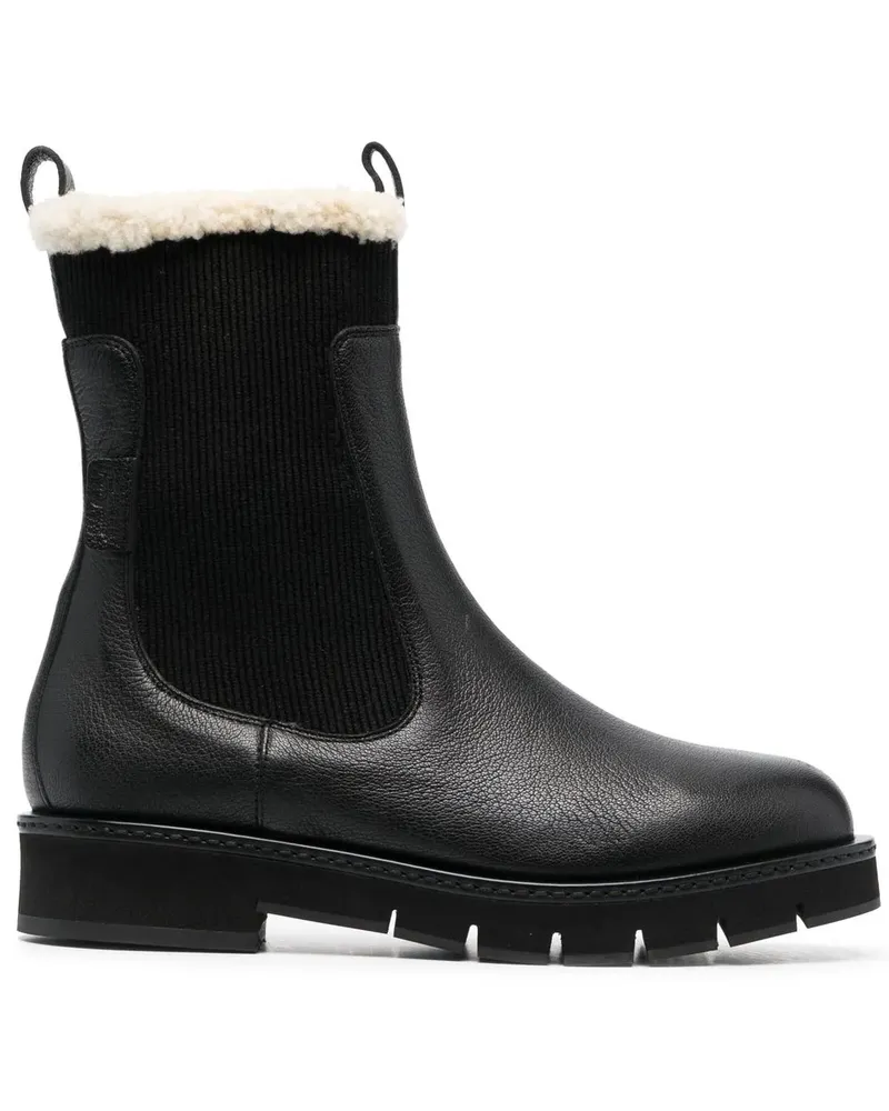 Ferragamo Chelsea-Boots mit Wollfutter - Schwarz Schwarz