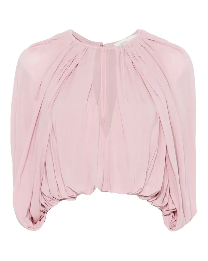 Zimmermann Alchemy gathered blouse - Rosa Rosa