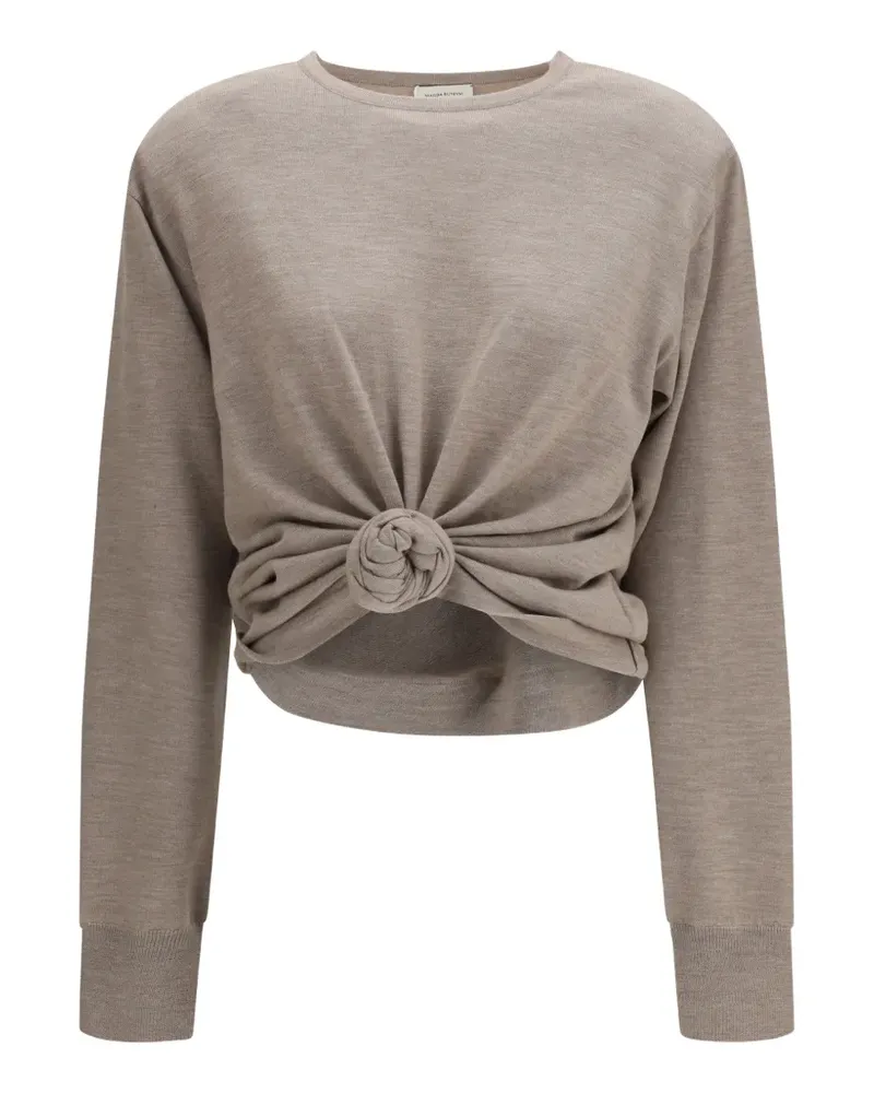 Magda Butrym knot-detail sweater - Nude Nude