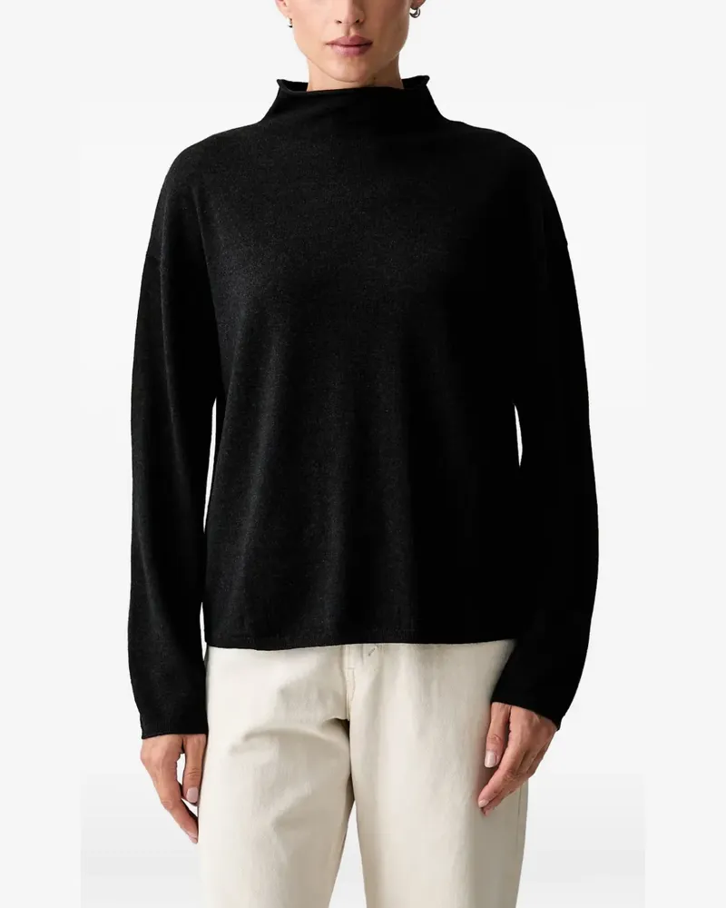 Marc O'Polo Pullover mit tiefen Schultern - Schwarz Schwarz