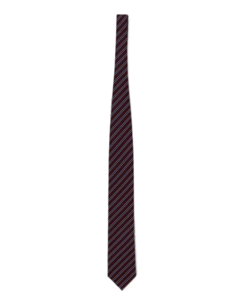 Ermenegildo Zegna Brera diagonal-stripe tie - Rot Rot