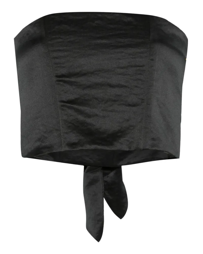 forte_forte Cropped-Top - Schwarz Schwarz