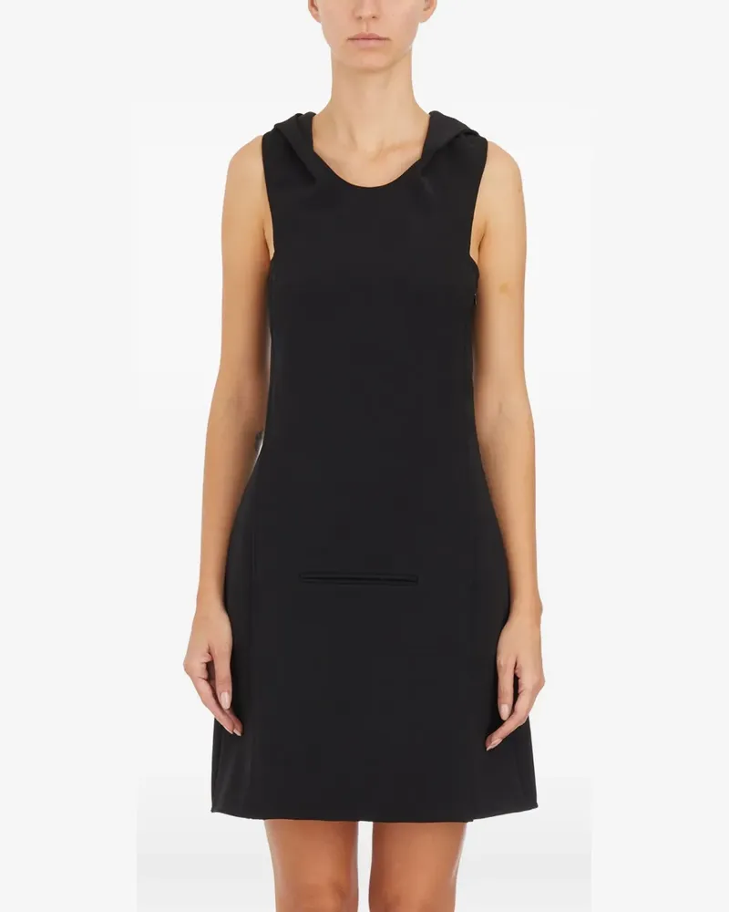 Courrèges Space hooded mini dress - Schwarz Schwarz