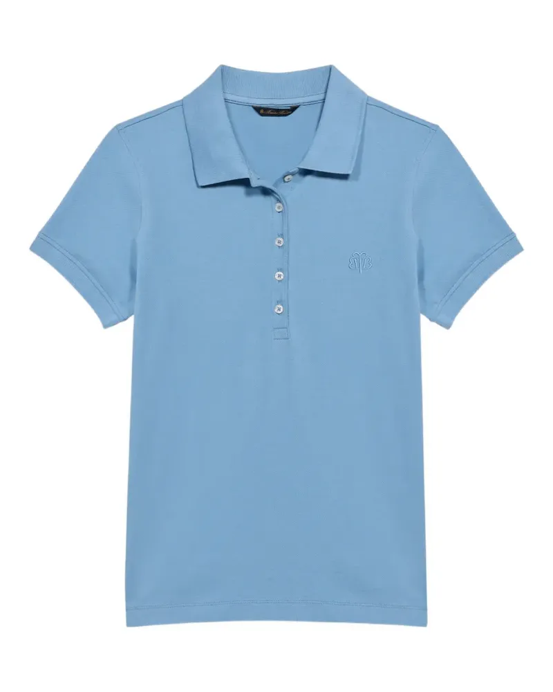 Brooks Brothers Poloshirt mit Logo-Stickerei - Blau Blau