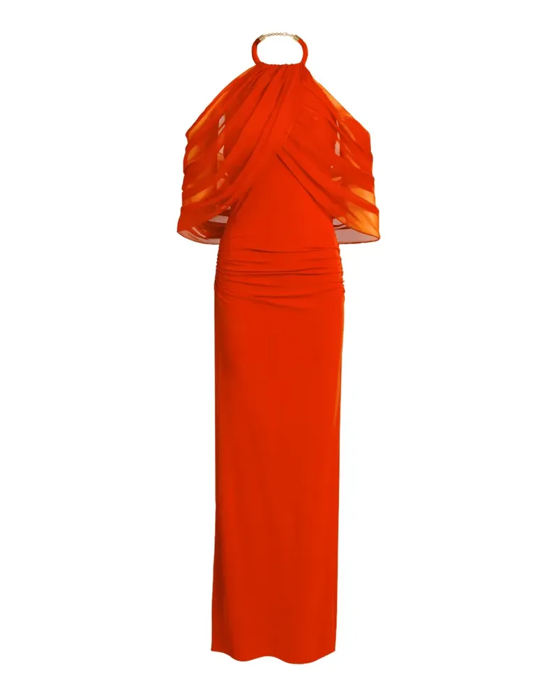 Silvia Tcherassi Maxikleid mit Neckholder - Orange Orange