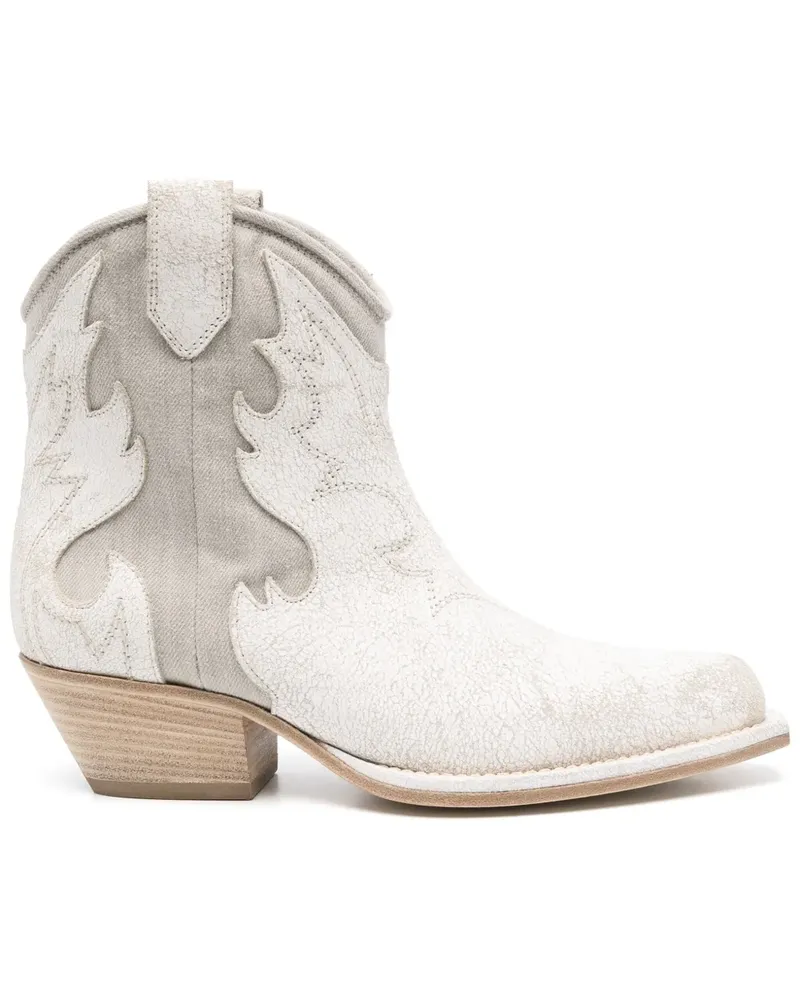 Vic Matié Rider Stiefeletten 50mm - Weiß Weiß