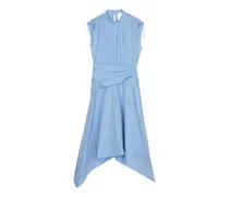 Midikleid mit Bindegürtel - Blau