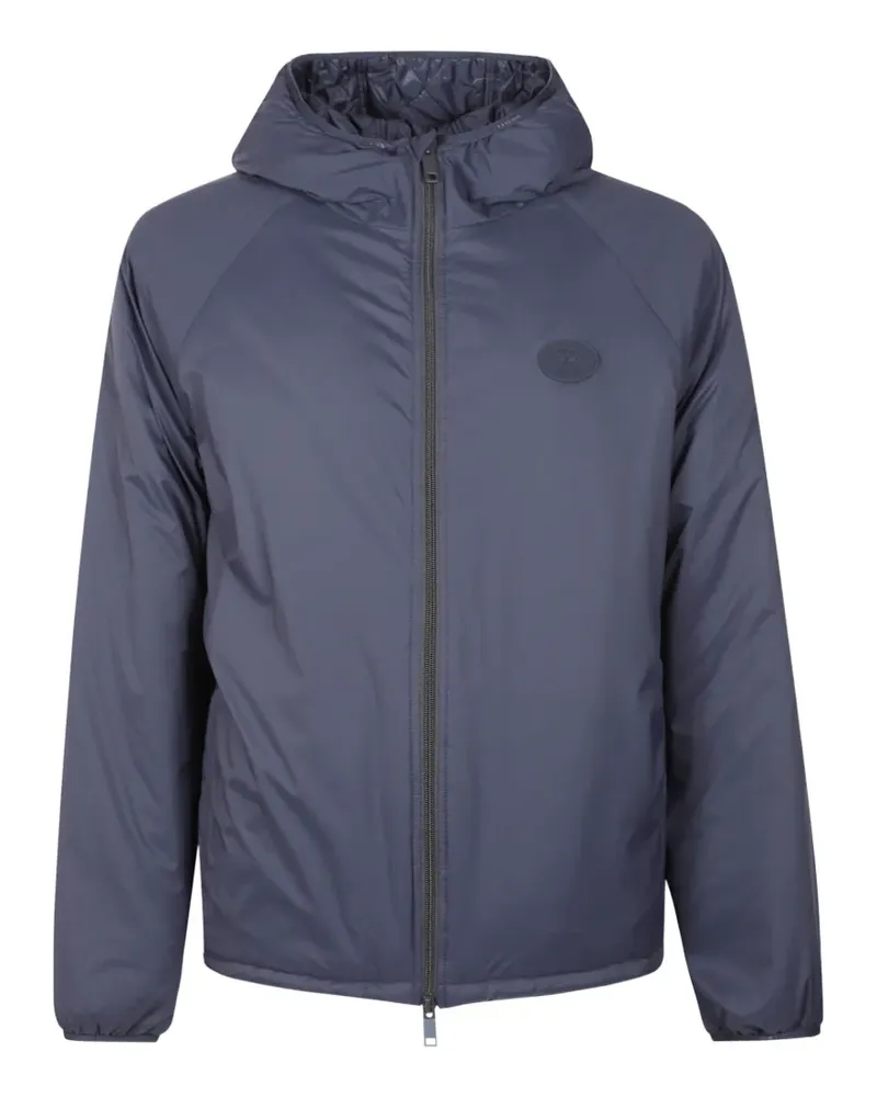 Burberry packable nylon Dunwich hooded jacket - Blau Blau