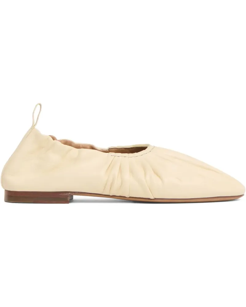 Mansur Gavriel Geraffte Ballerinas - Nude Nude