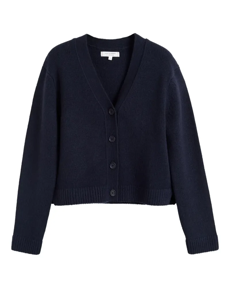 Chinti & Parker Cardigan mit V-Ausschnitt - Blau Blau
