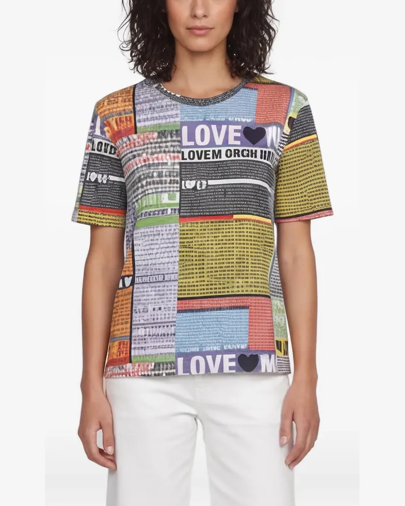 Moschino T-Shirt mit Print - Weiß Weiß