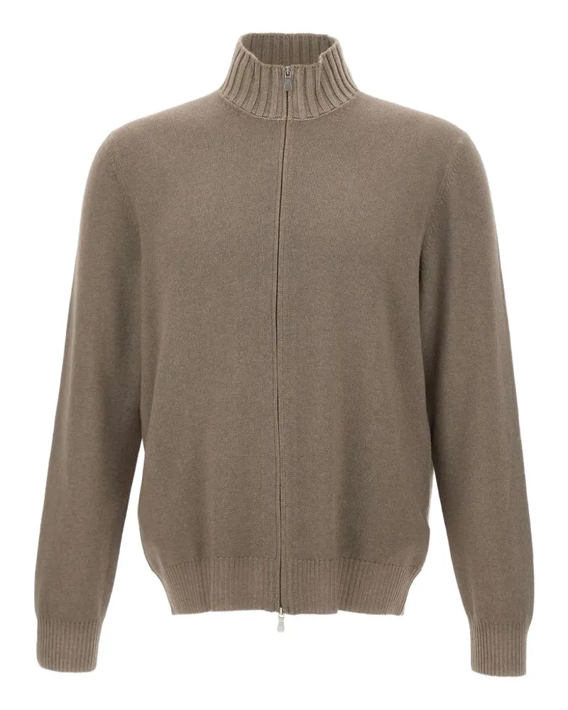 Gran Sasso Cardigan mit Reißverschluss - Braun Braun