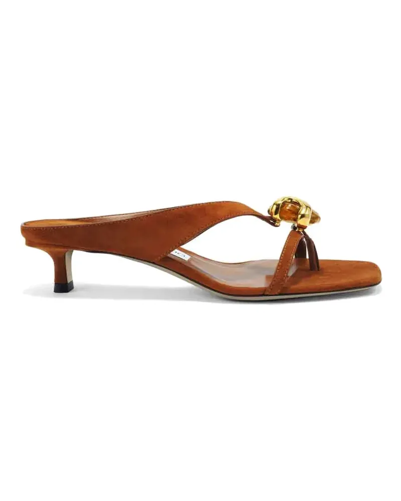 Jimmy Choo Emeri embellished sandals - Braun Braun