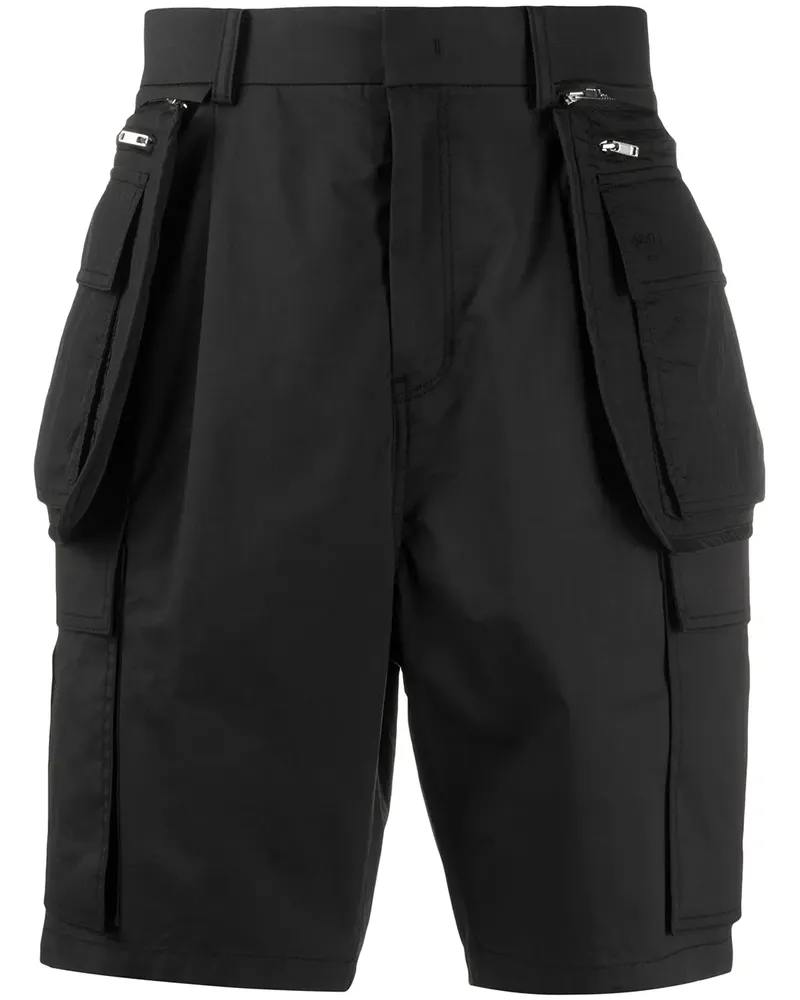 JUUN.J Schmale Cargo-Shorts - Schwarz Schwarz