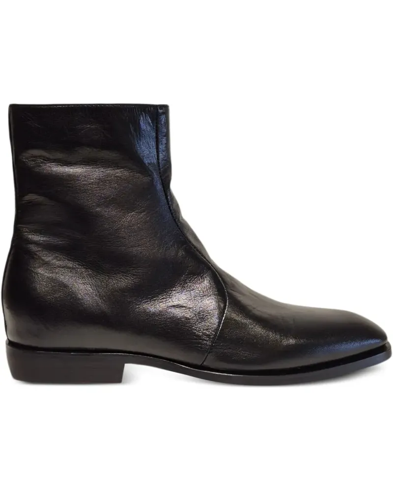 Henderson Stiefeletten aus Leder - Schwarz Schwarz