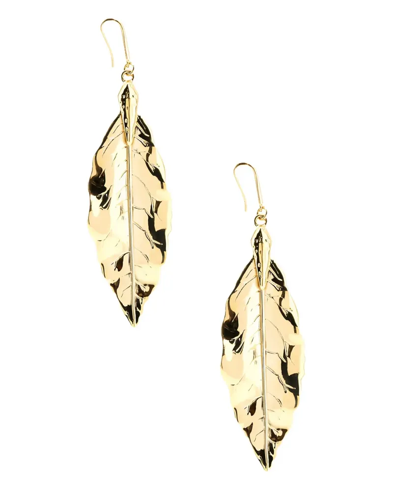 Roberto Cavalli Ohrringe in Blattform - Gold Gold