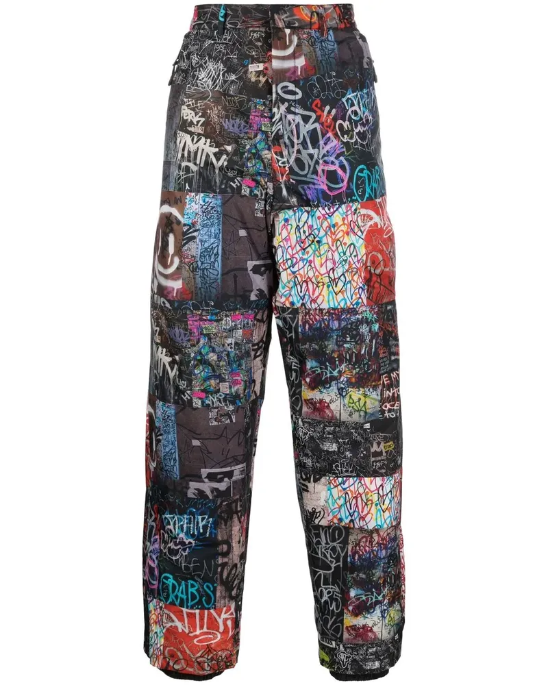 KHRISJOY Hose mit grafischem Print - Schwarz Schwarz
