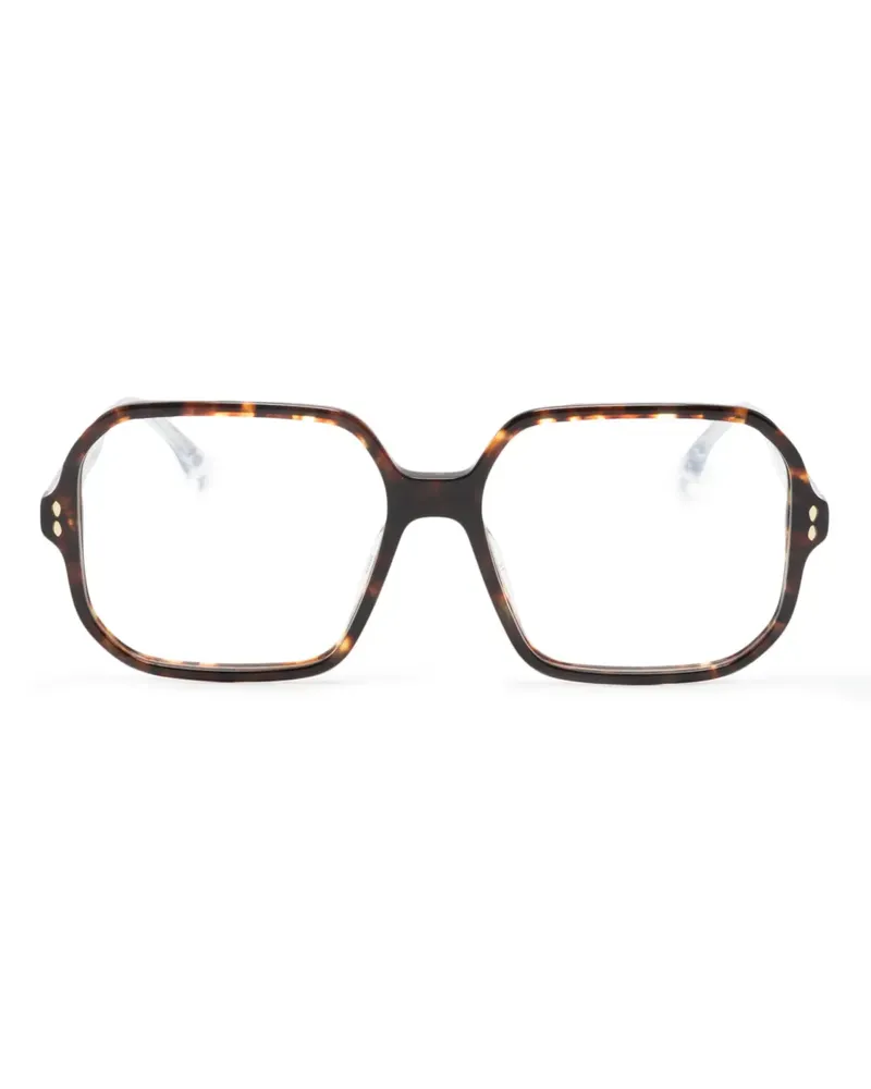 Isabel Marant Brille mit Oversized-Gestell - Braun Braun