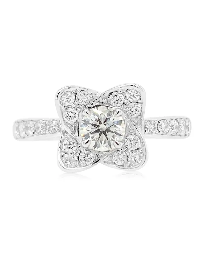 HYT Jewelry 18kt Weißgoldring mit Diamanten Weiß