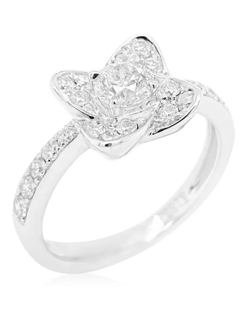 HYT Jewelry 18kt Weißgoldring mit Diamanten Weiß