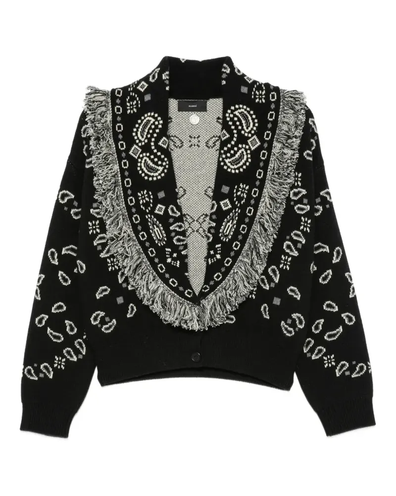 Alanui Cardigan mit Fransen - Schwarz Schwarz
