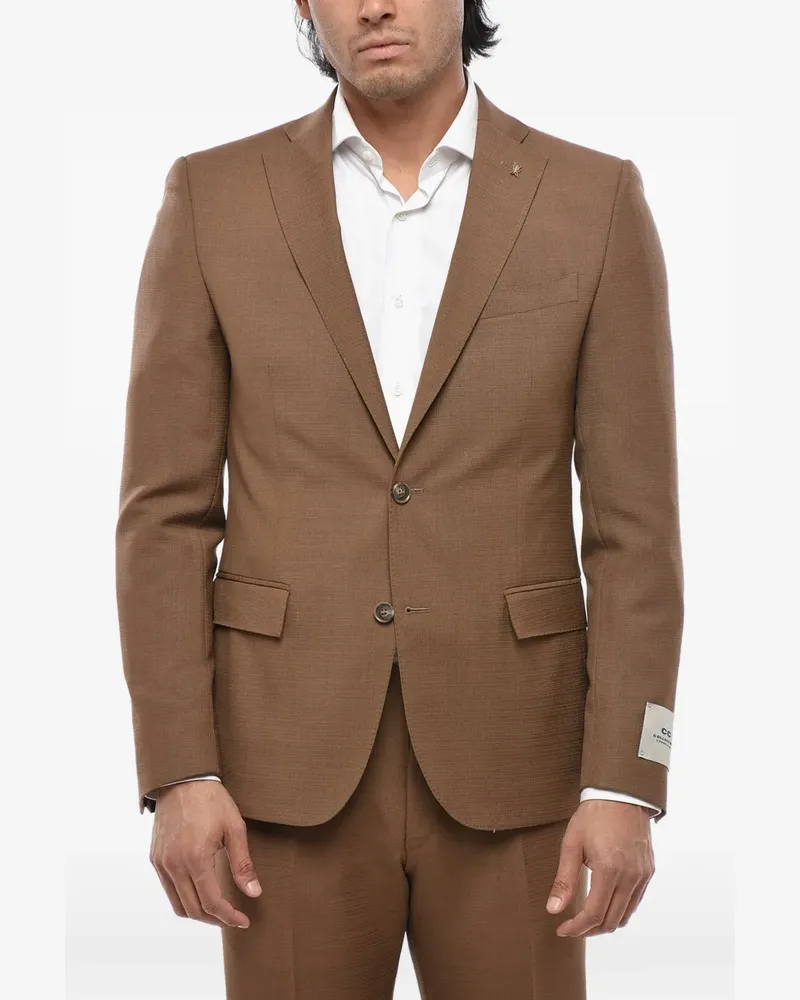 Corneliani CC Collection single-breasted suit - Braun Braun