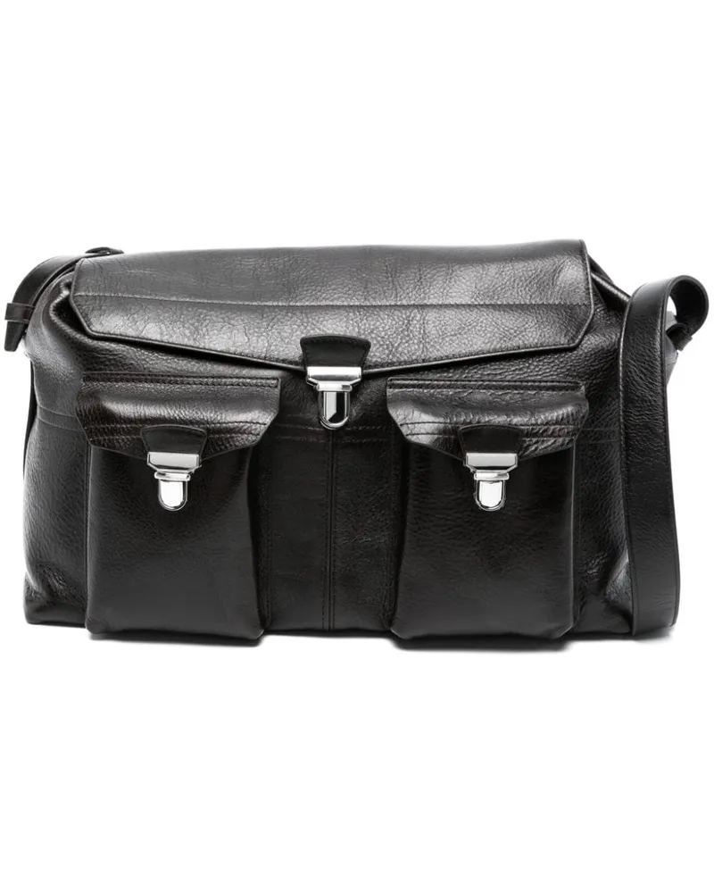 Christophe Lemaire Strukturierte Gear Reisetasche - Braun Braun