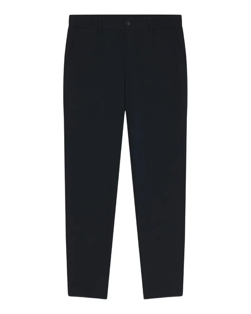 HUGO BOSS textured-finish belt-loop trousers - Blau Blau