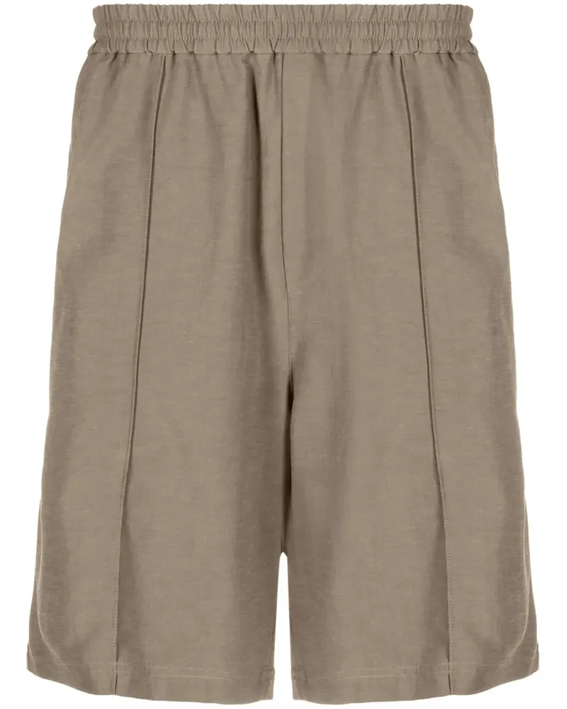 Helmut Lang Bermudas mit Stretchbund - Grün Grün