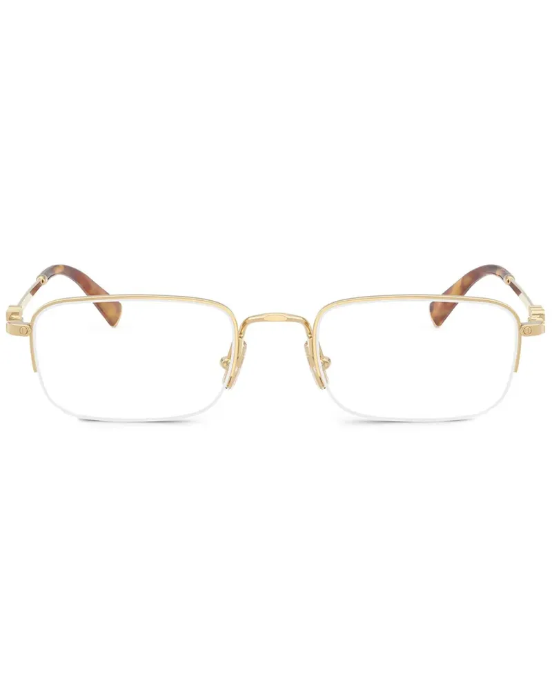 Miu Miu Brille mit eckigem Gestell - Gold Gold