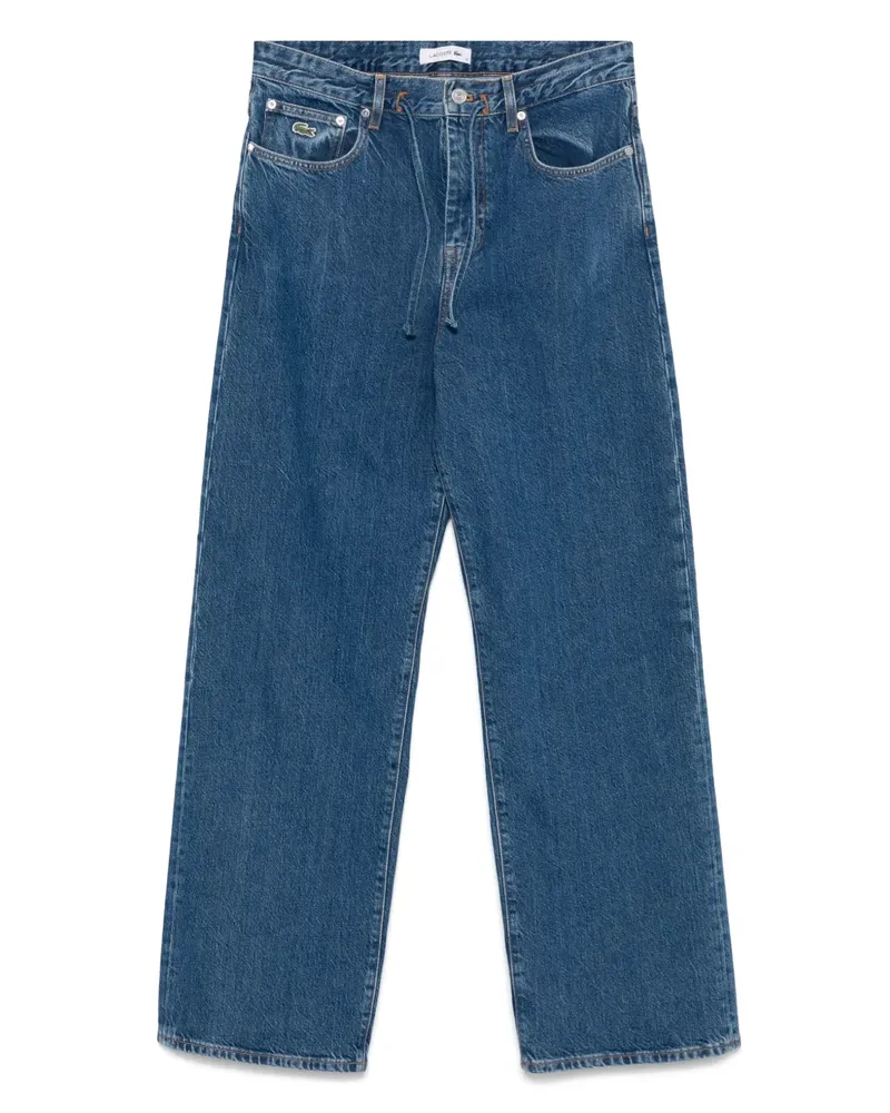 Lacoste Jeans mit Logo-Patch - Blau Blau