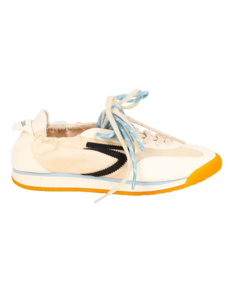 Puraai Panther panelled sneakers - Nude Nude