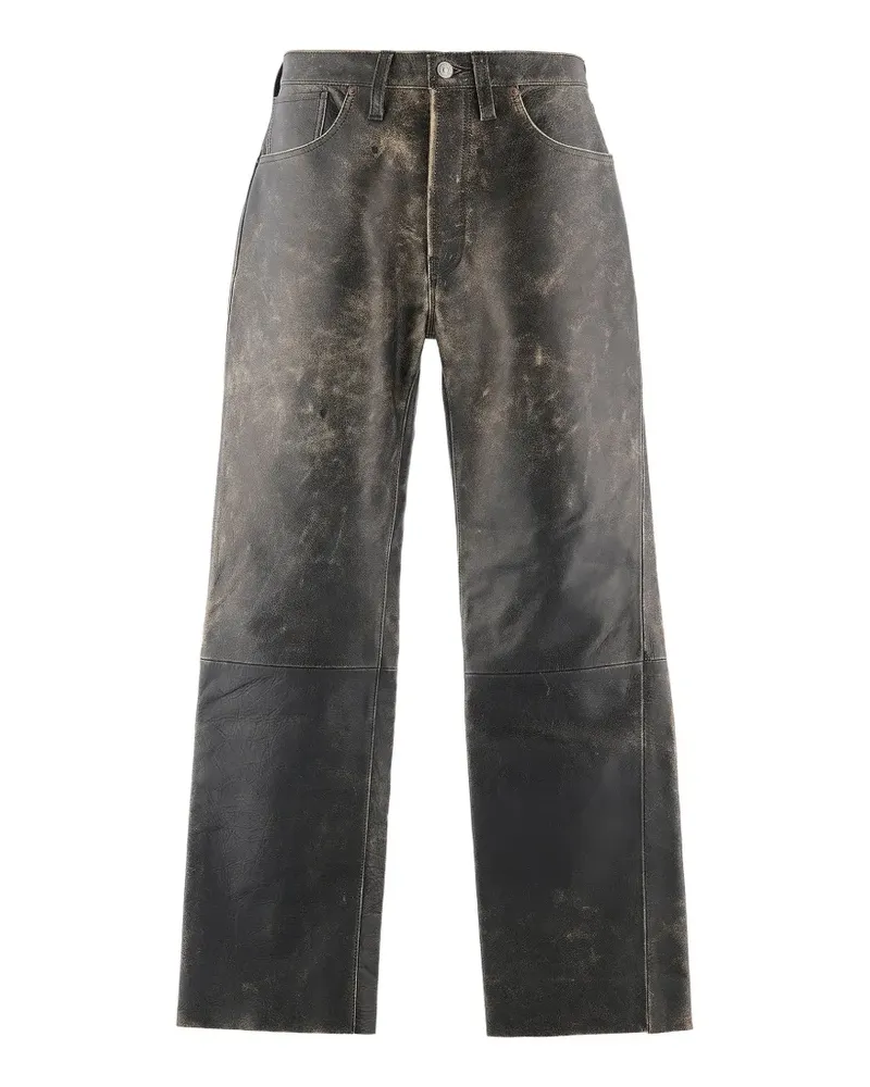 SAINT MXXXXXX Hose aus Kunstleder - Schwarz Schwarz