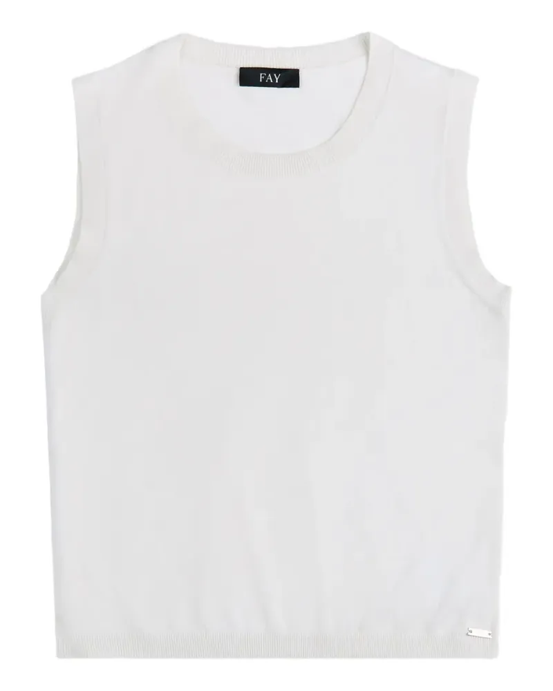 Fay sleeveless top - Weiß Weiß