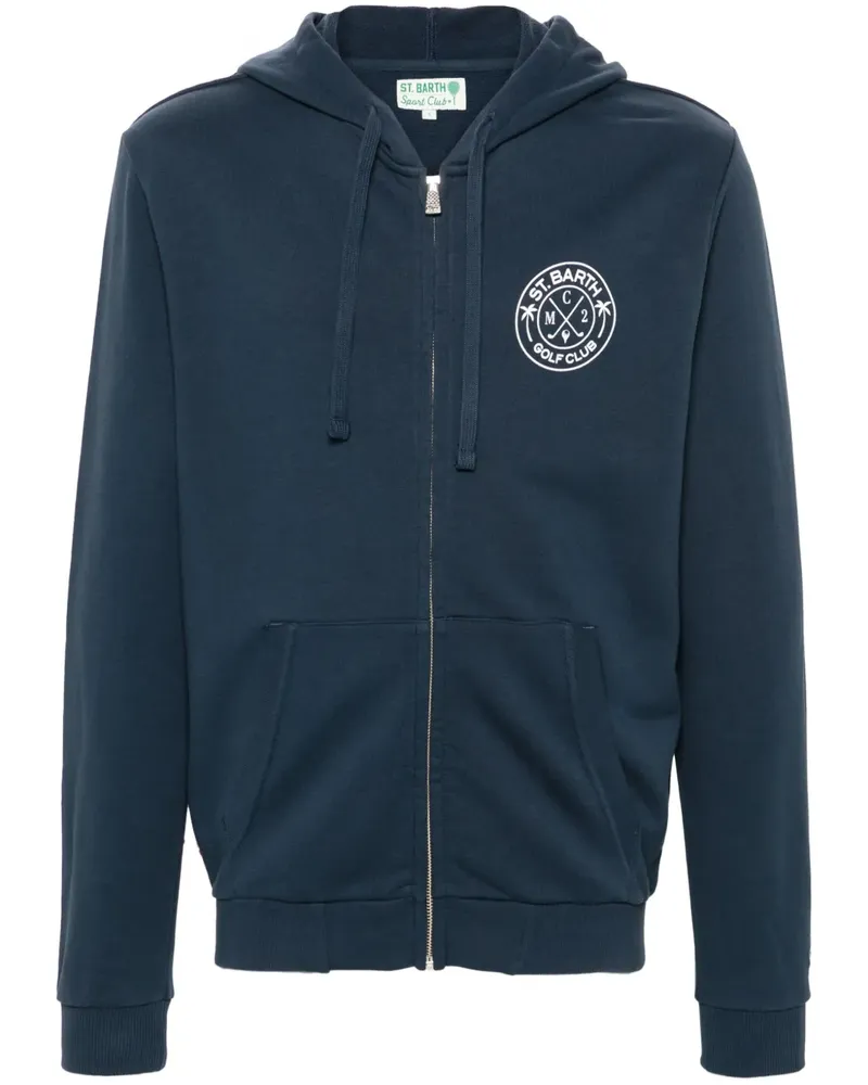 MC2 Saint Barth Danny Kapuzenjacke mit Reißverschluss - Blau Blau