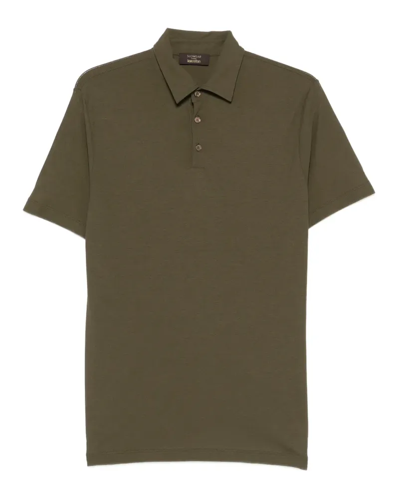 Zanone buttoned polo shirt - Grün Grün