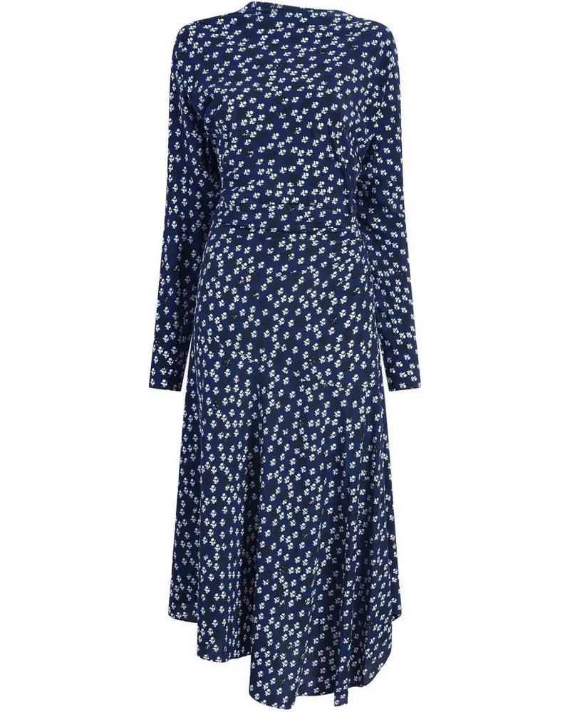 Proenza Schouler Alina Midikleid - Blau Blau