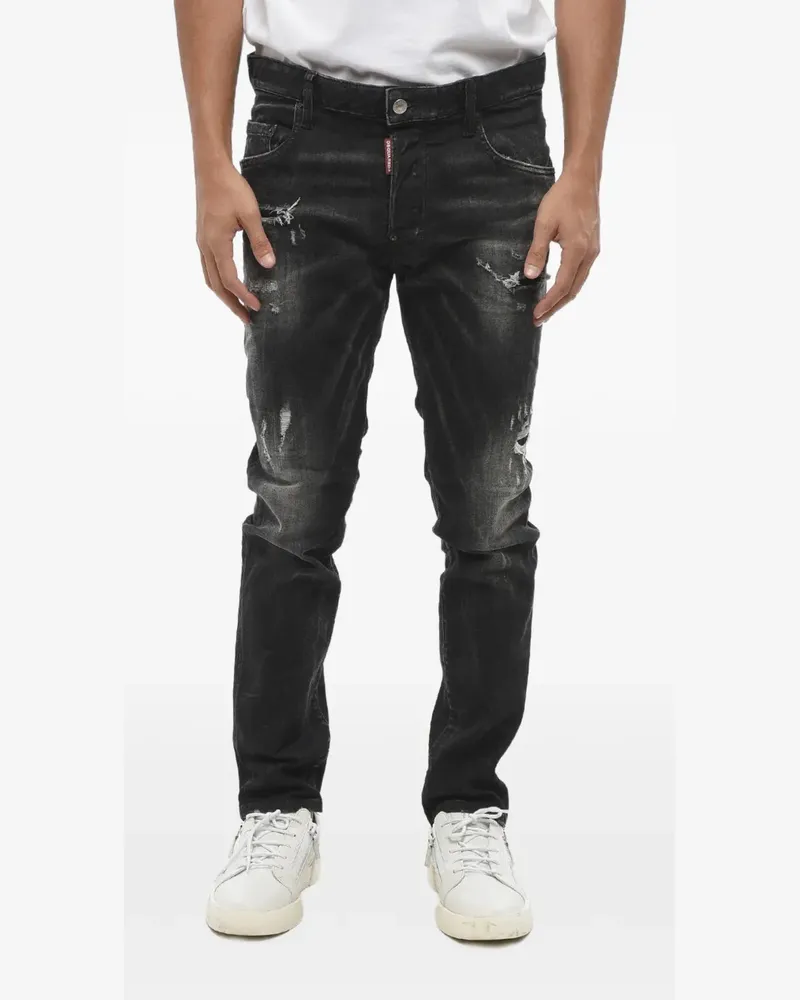 Dsquared2 Jeans im Distressed-Look - Schwarz Schwarz