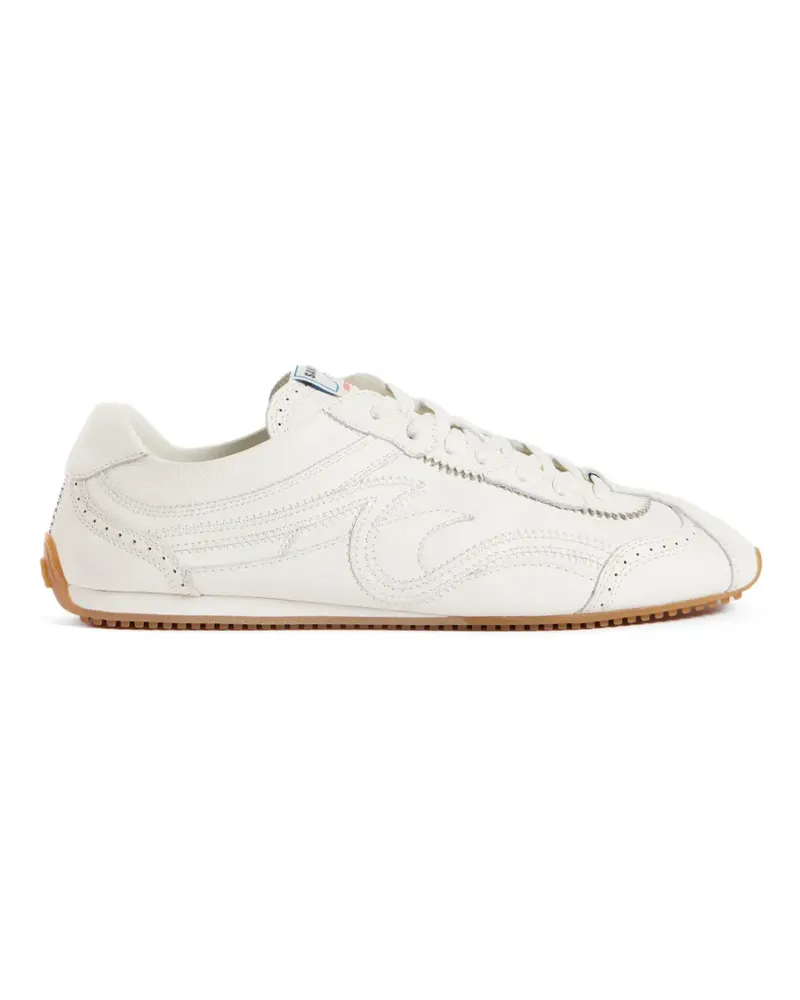 Sandro Light Wave leather sneakers - Nude Nude