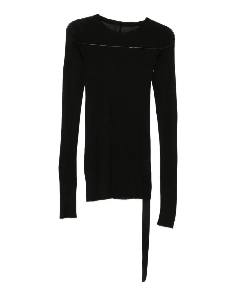 DRKSHDW by Rick Owens ruched long-sleeve top - Schwarz Schwarz