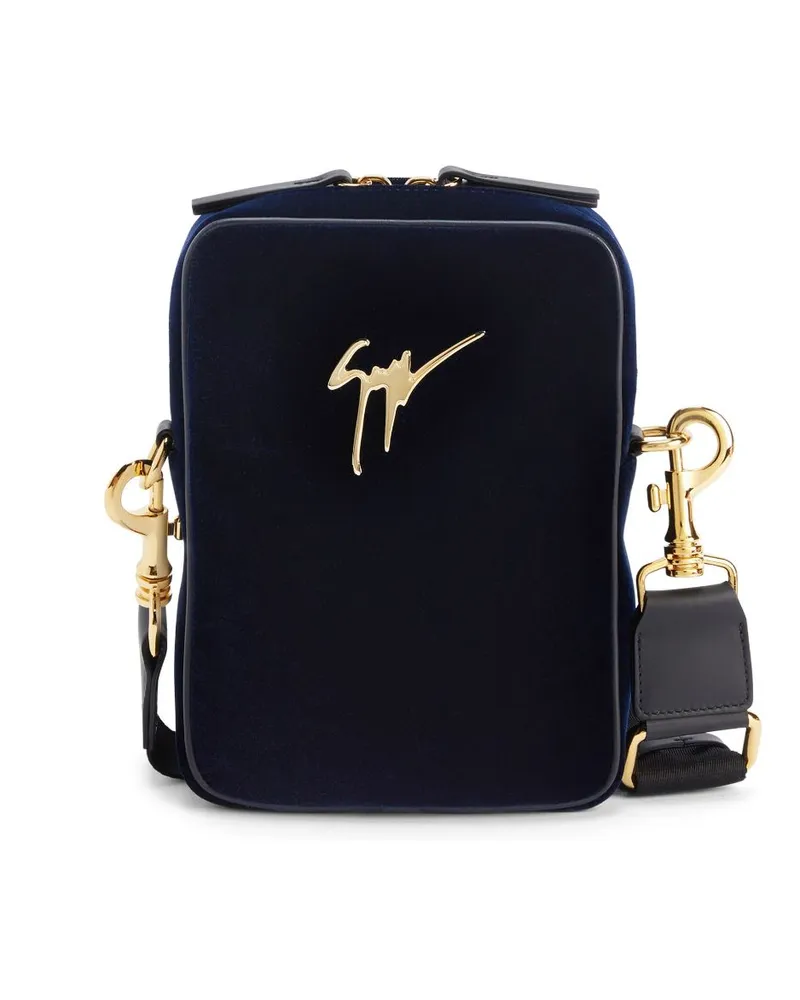 Giuseppe Zanotti Thoby Schultertasche Blau