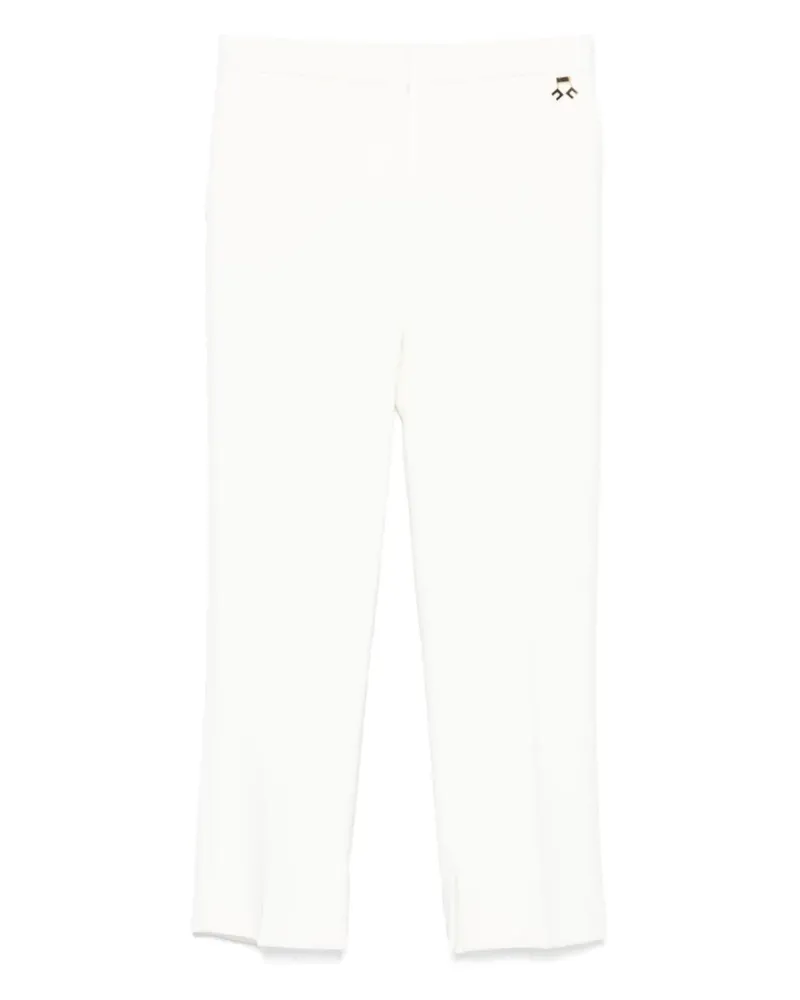 Elisabetta Franchi Leichte Hose aus Krepp - Weiß Weiß