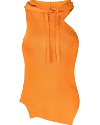 Monse Asymmetrischer Hoodie Orange