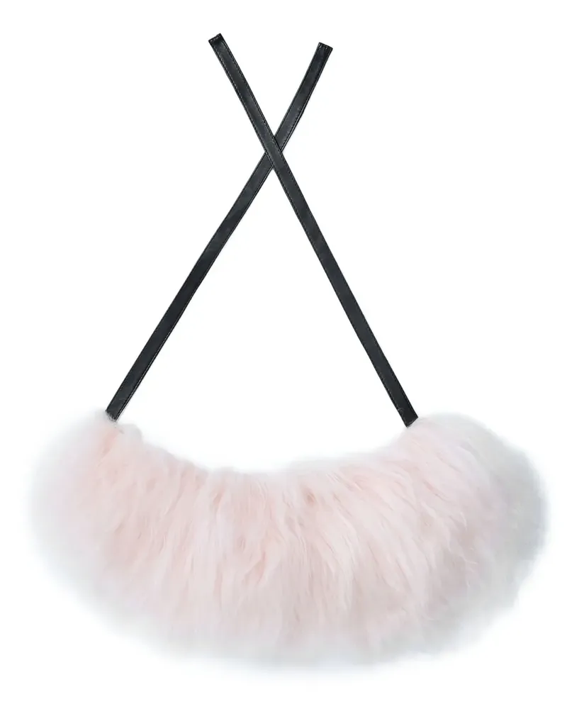 Marni Schal aus Shearling - Rosa Rosa